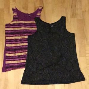 Two Gaiam size Medium yoga tanks for one low price!